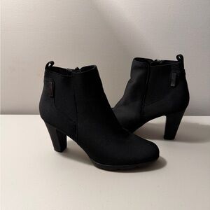 Anne Klein Classic Black Heeled Boots